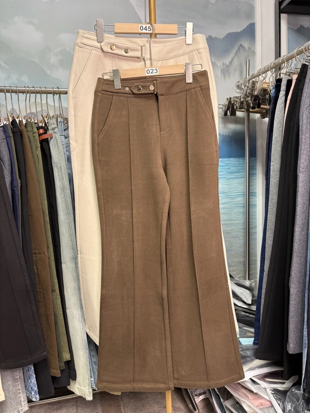 毛呢料子裤毛呢长裤