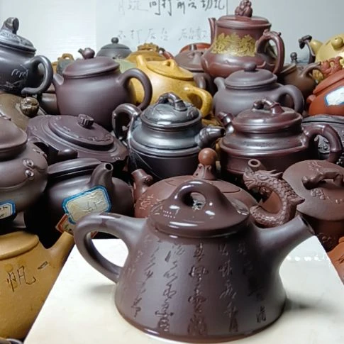 茶壶紫砂宜兴原矿老紫泥柴烧手工260cc紫砂壶