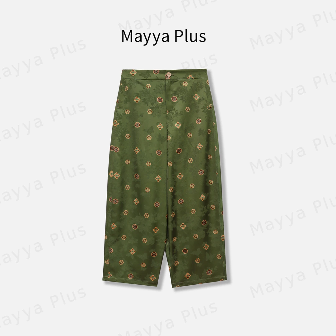 【如意裤】Mayya Plus麦芽定制国风新中式直筒裤百搭九分裤32528561