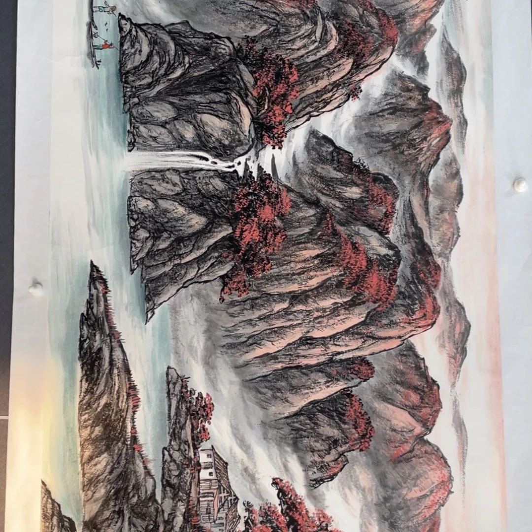 国画邹青海老师绘画