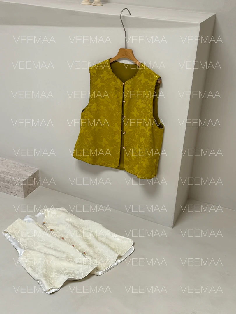 【Veemaa】云山晓 新中式盘扣马甲