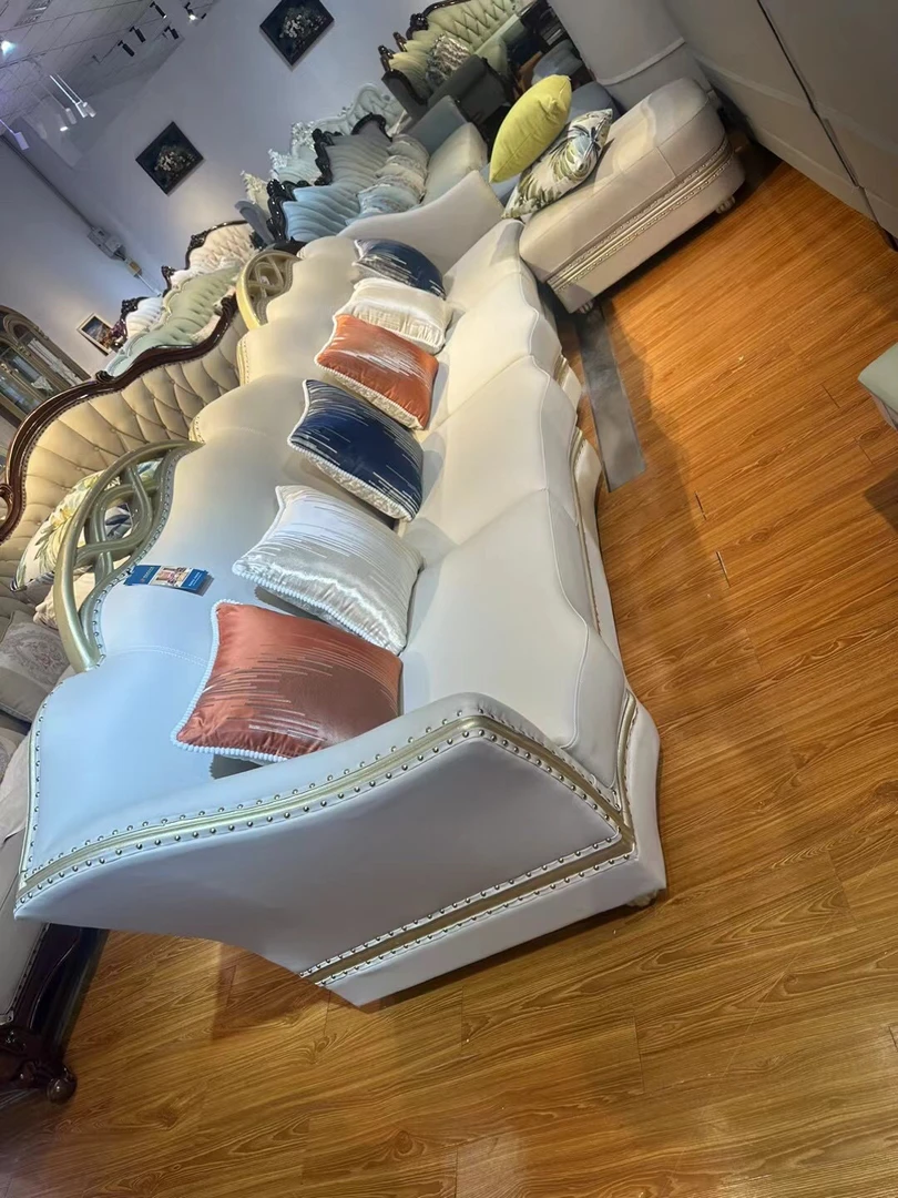 美克小美家用客厅轻奢白色沙发新款