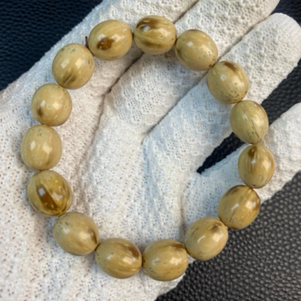 紫金鼠菩提手串原皮原色枣型珠卡12 A491