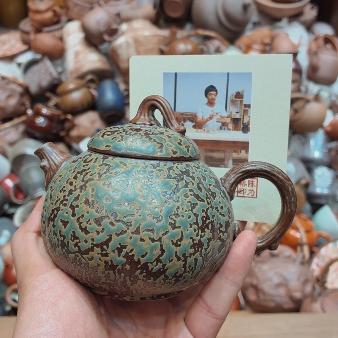 柴烧老岩泥高温茶器皿