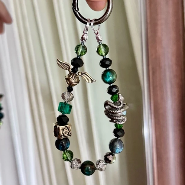 古乃乐原创哈利波特霍格沃滋斯莱特林蛇院创意手机链印象手机链