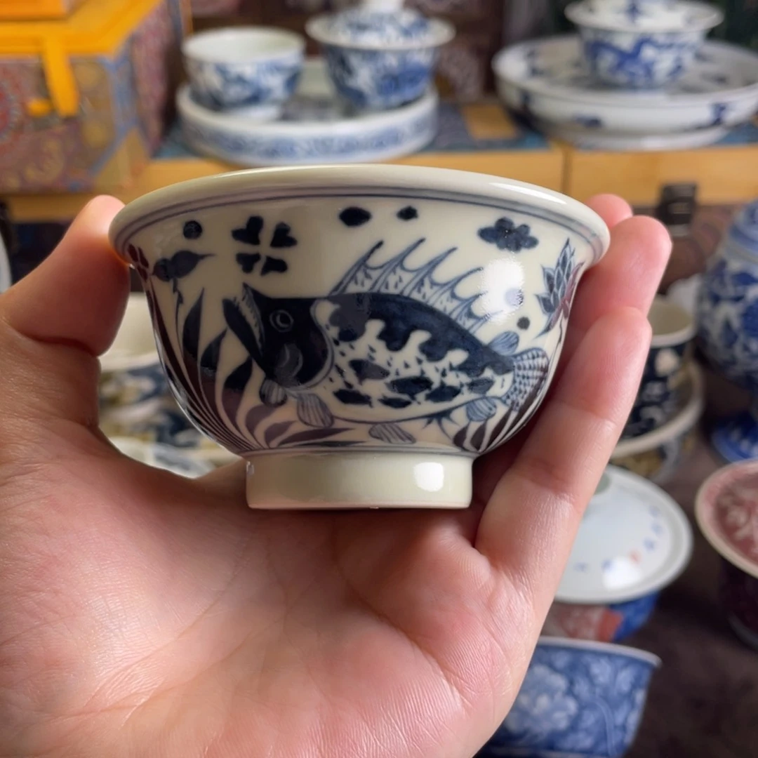 11景德镇青花鱼藻