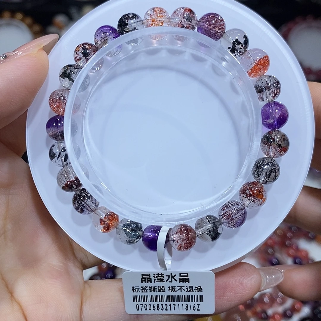 未镶嵌手串水晶彩毒液7