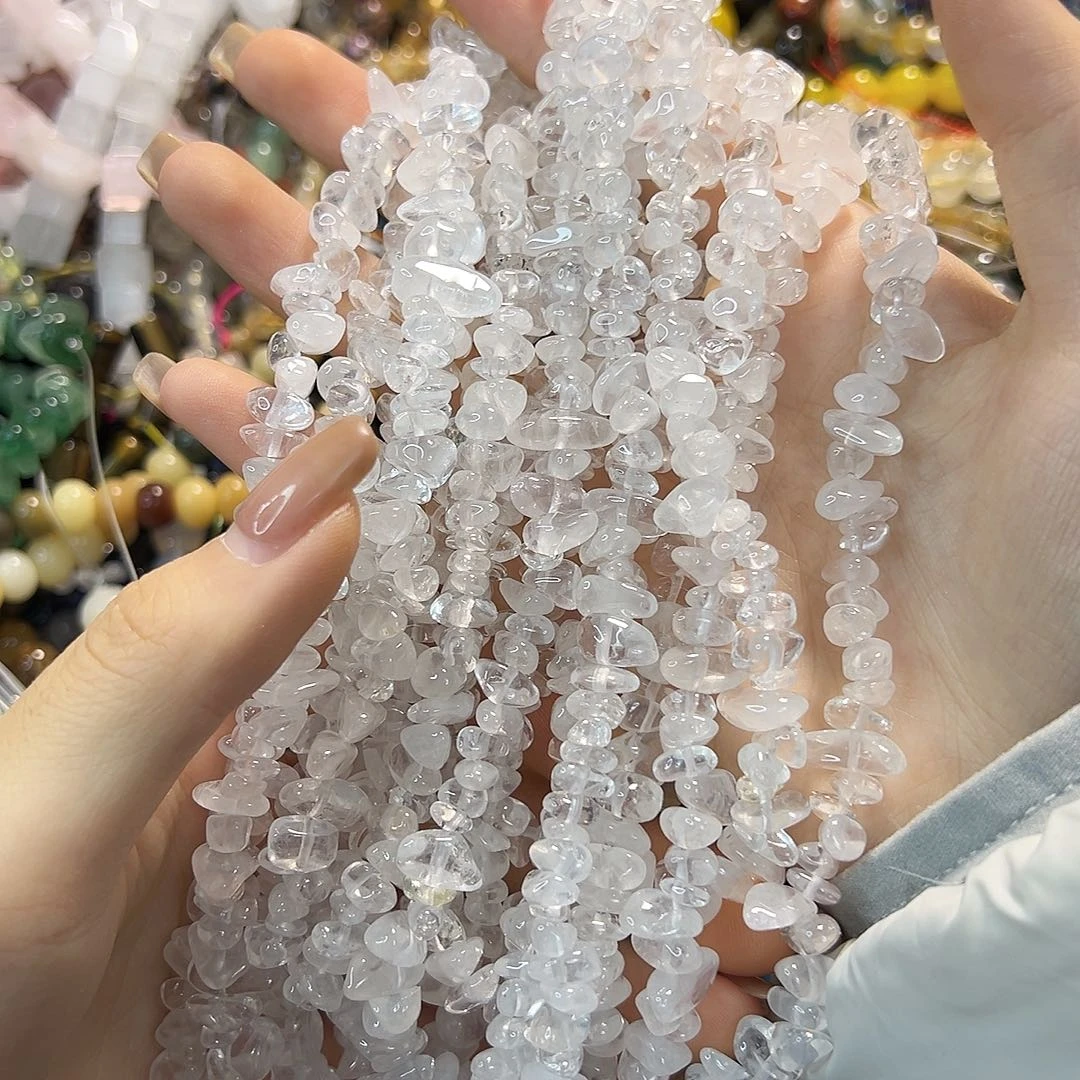 玛瑙/玉髓合金珠宝半成品白水晶多圈碎石