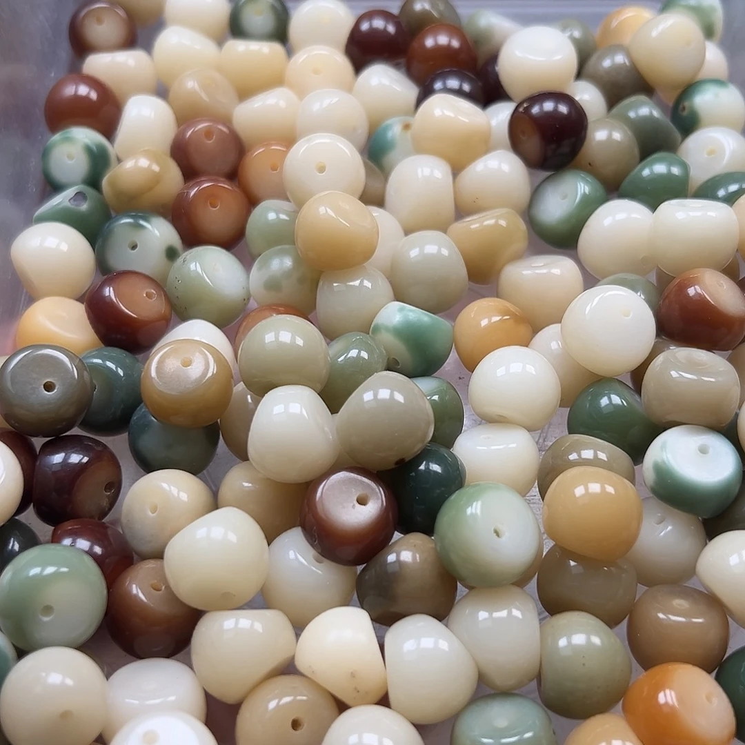 手串菩提根/象牙果瑕疵卡15非料多宝蒜瓣40颗
