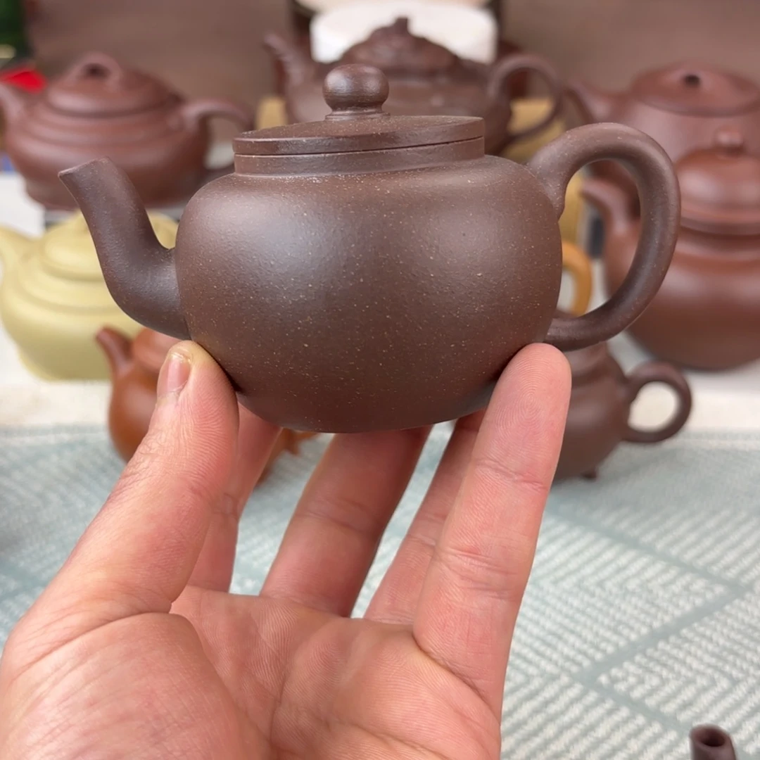紫砂茶壶风*平盖莲子 紫泥 145cc
