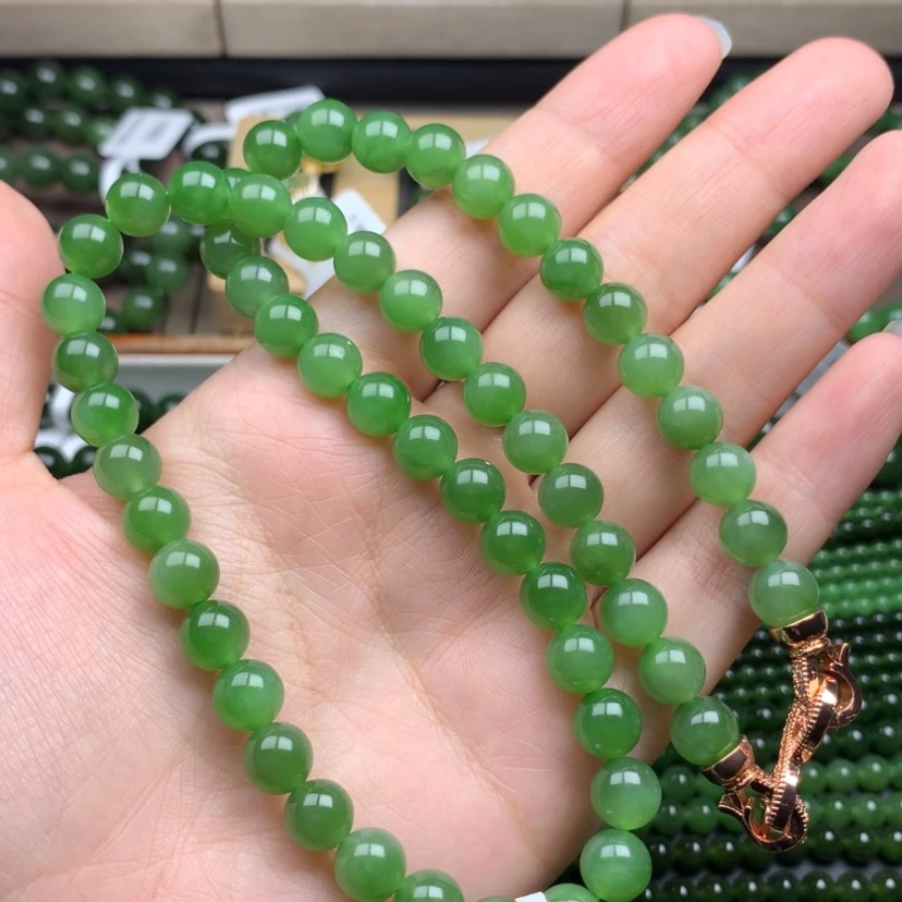 【闪购商品】颈饰未镶嵌和田玉（碧玉）玩*