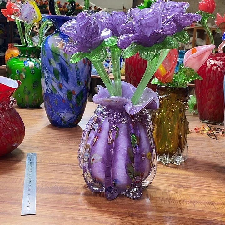 4只夜光花加紫色钱袋子