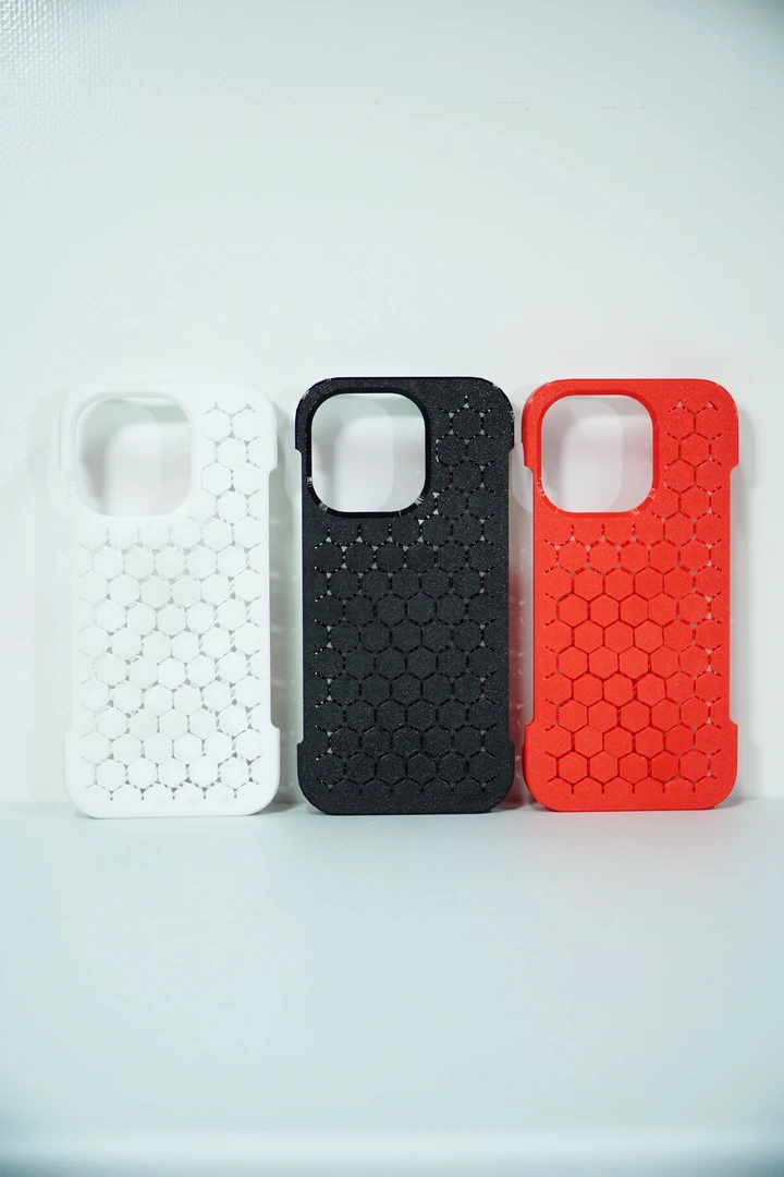 趣味手机壳3D打印甲片可活动蜂窝散热适用苹果13/14/15iPhone