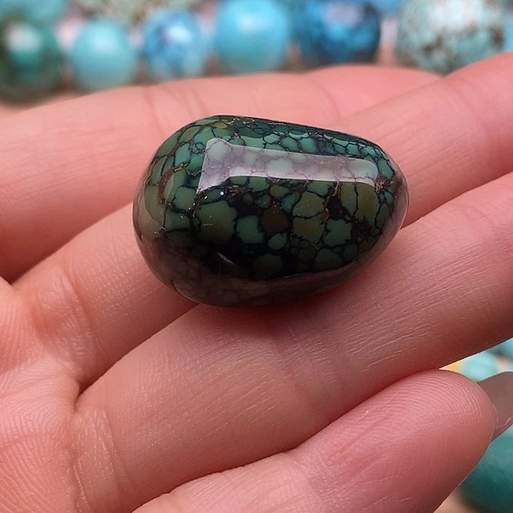 绿松石未镶嵌原矿高瓷绿松石配饰