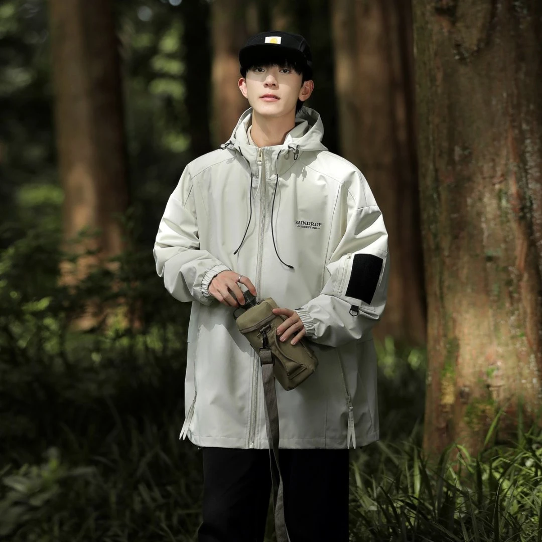 【小梦】山系春季新款休闲百搭冲锋衣夹克7001大码