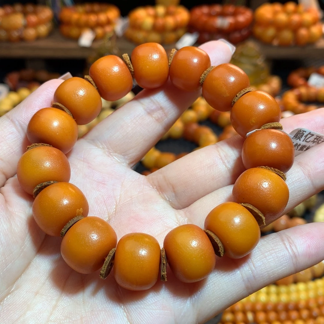 蜜蜡未镶嵌手串蜜蜡手串