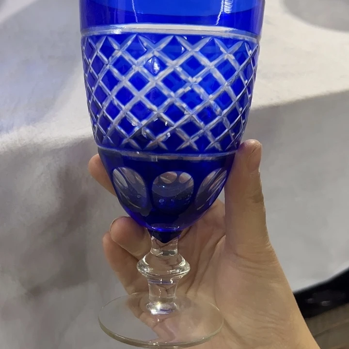 平底款水晶玻璃微瑕一个