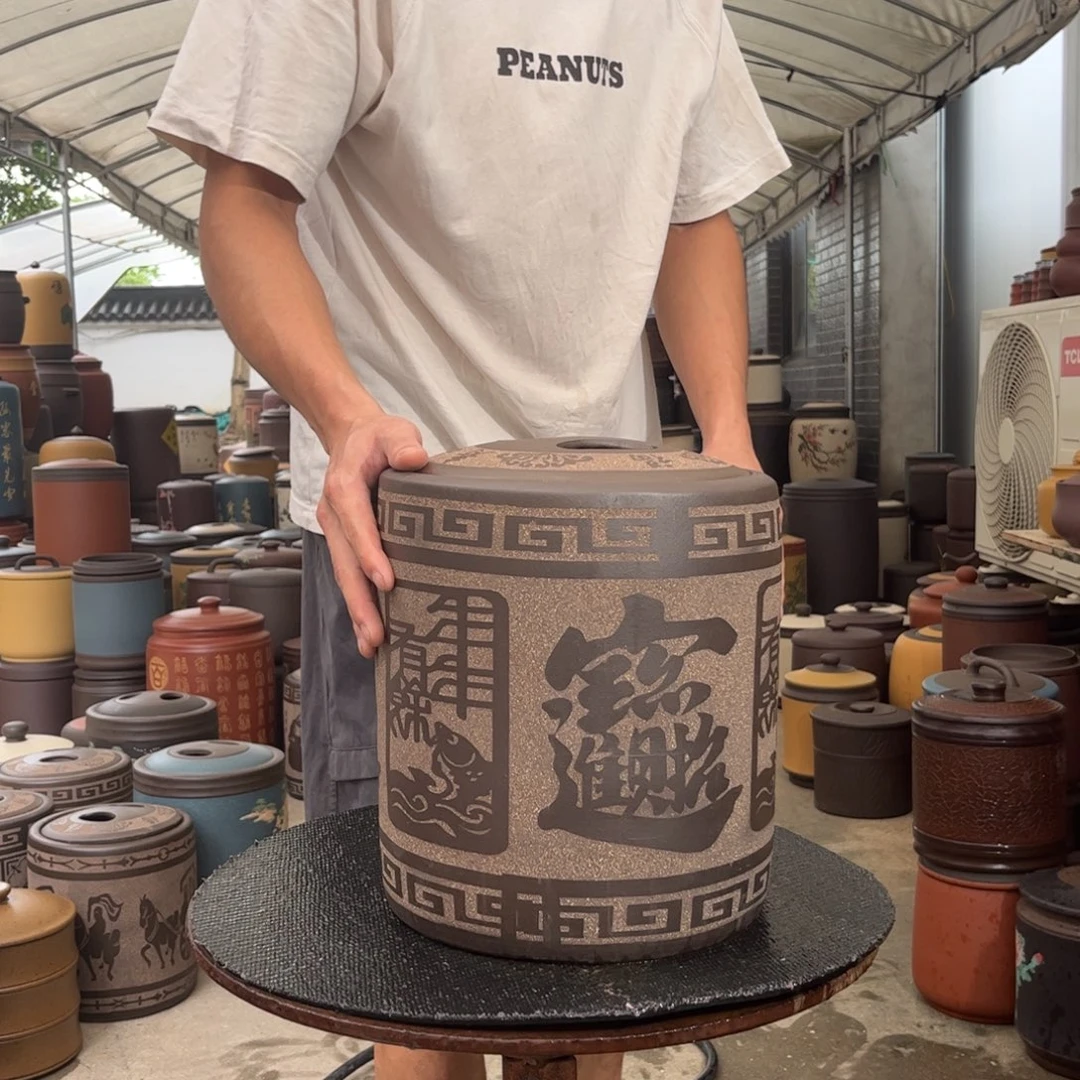 紫砂茶叶罐10 饼茶叶罐