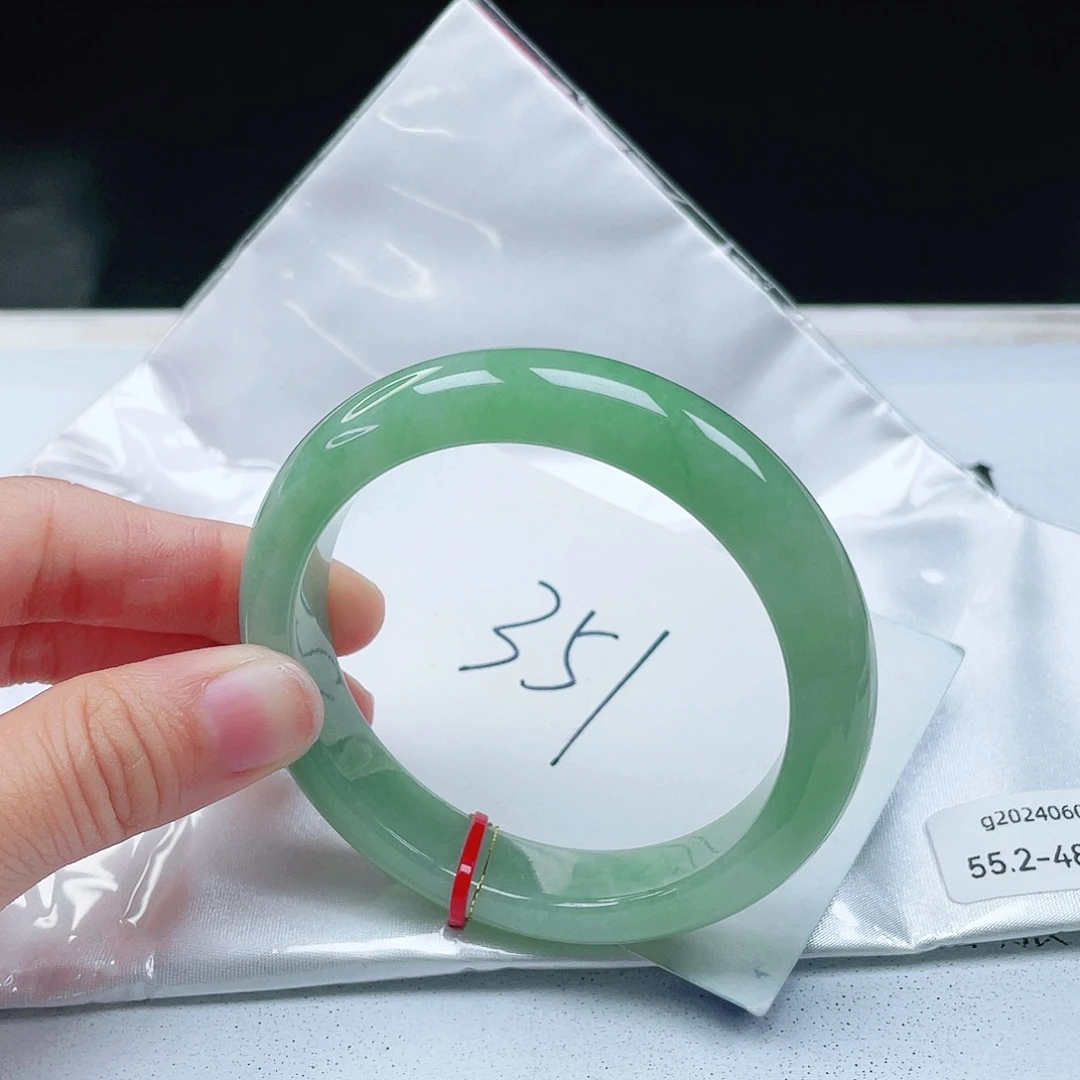 翡翠未镶嵌手镯55+正圈