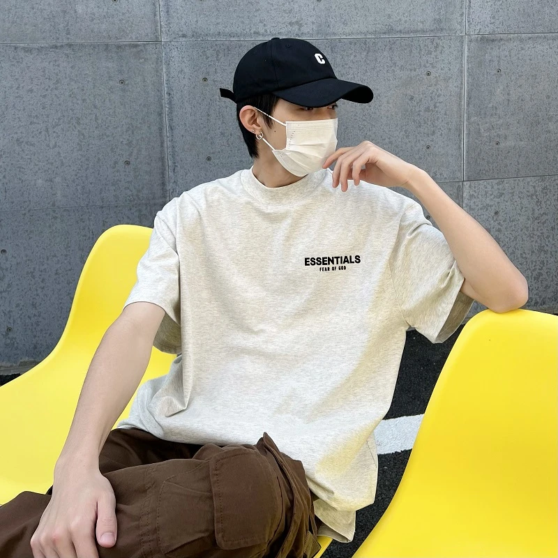 复线ESSENTIALS第八季小众潮牌夏季纯棉宽松男士短袖T恤