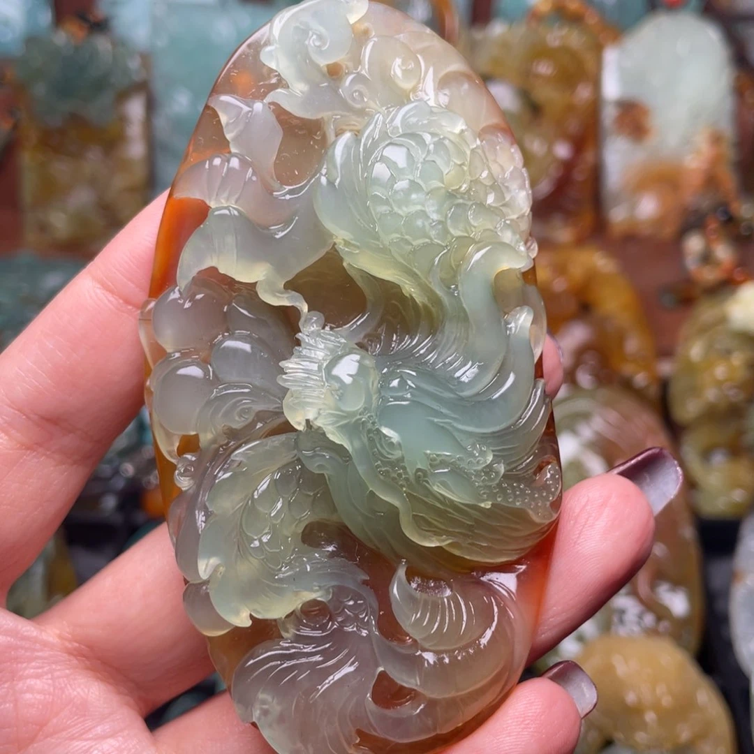 蛇纹石玉颈饰未镶嵌忍*