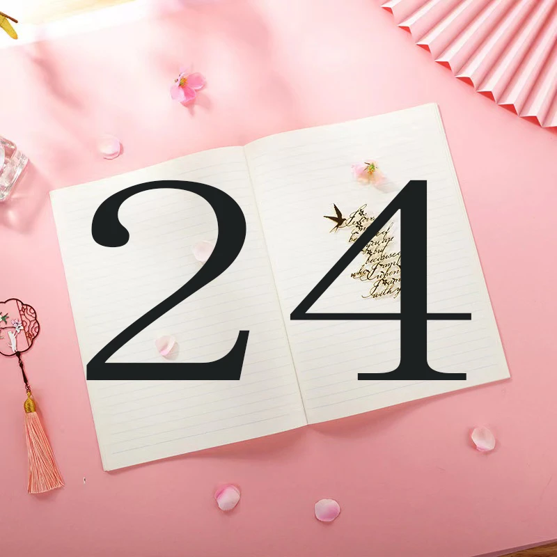 1-24 手账本册 以直播间展示为准