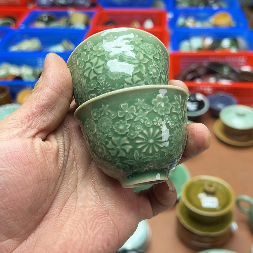 大***）玖玥茶器 龙泉敬悦青瓷 刻字