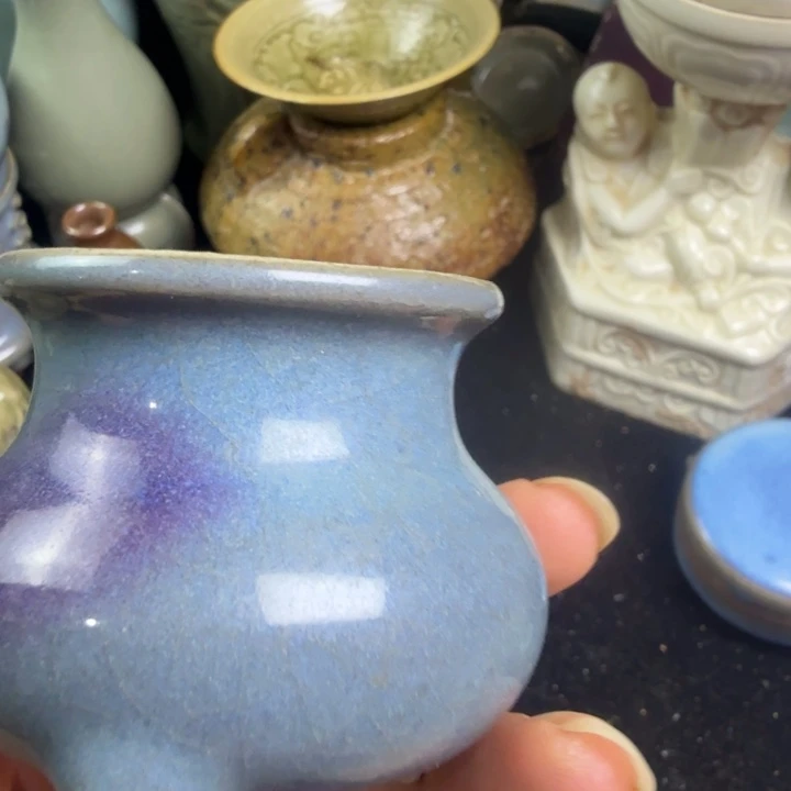 老****中心窑口窑变钧小琴炉