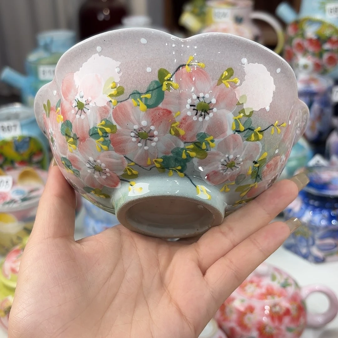 景德镇手绘高温釉下彩陶瓷茶具