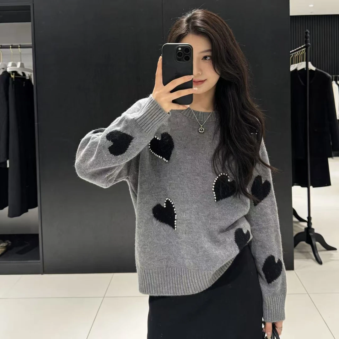 勿机洗！胸108-160长56（部分无三标介意慎拍）针织上衣HH 4879