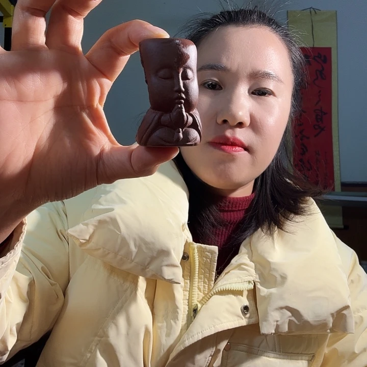 紫砂茶壶紫泥底槽青盖置