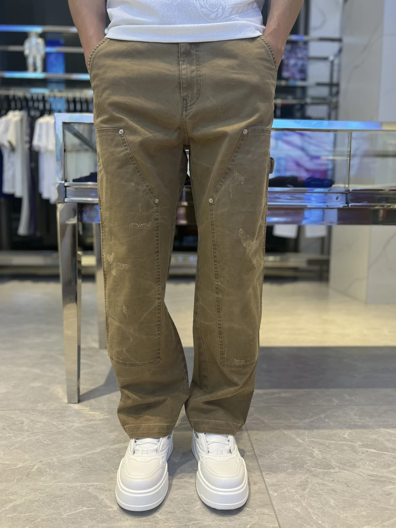 DPDP秋冬新款男士轻奢高端直筒休闲裤