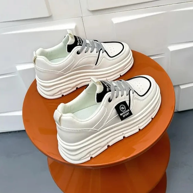 春夏女平底板鞋尤莱特休闲小白鞋A2301