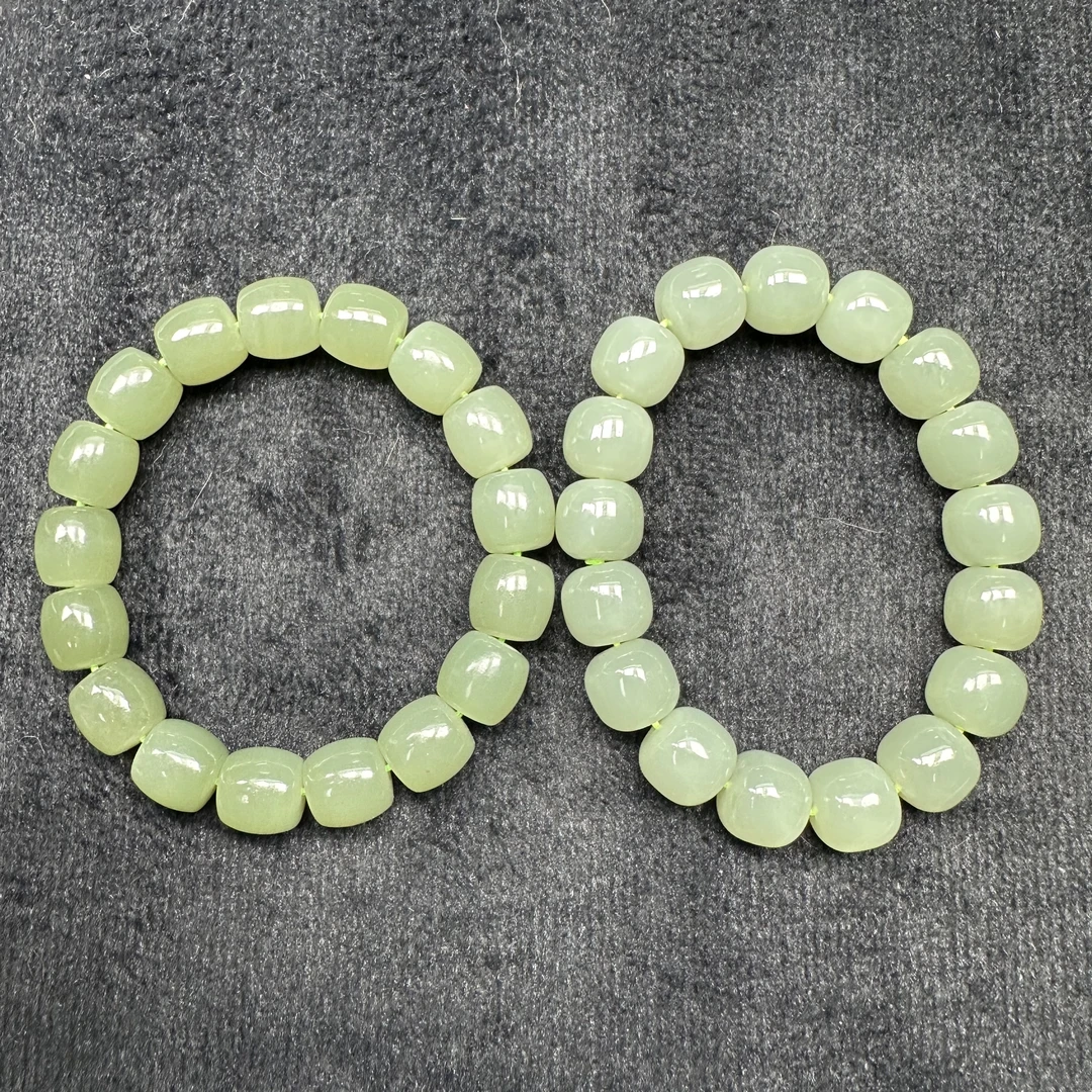 【玉经纶】47403/Q31-622-和田玉手串-多样性发其一