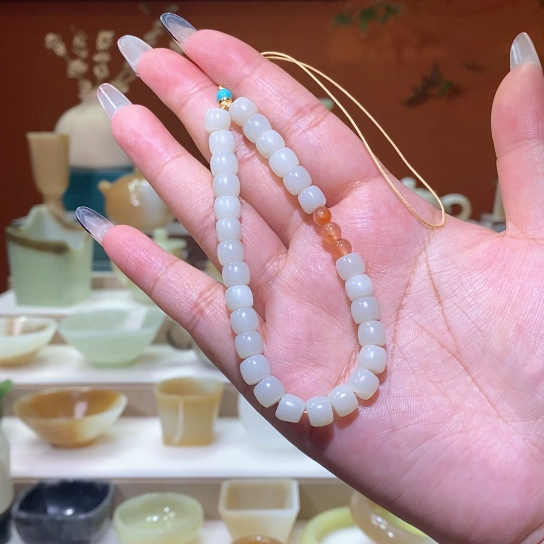 未镶嵌和田玉挂件且末白玉挂饰微瑕福利