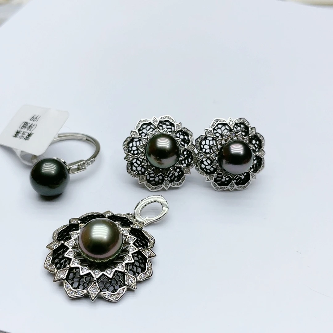 海水珍珠颈饰银S925镶嵌