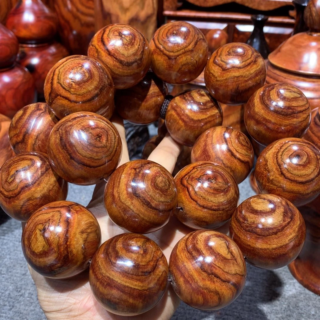 宋***师木越南黄花梨紫料大手持