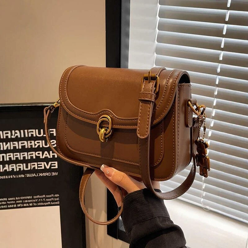 CHEVIOS&KOIRH包包女士2025新款真皮小方包百搭女款斜挎通勤小包