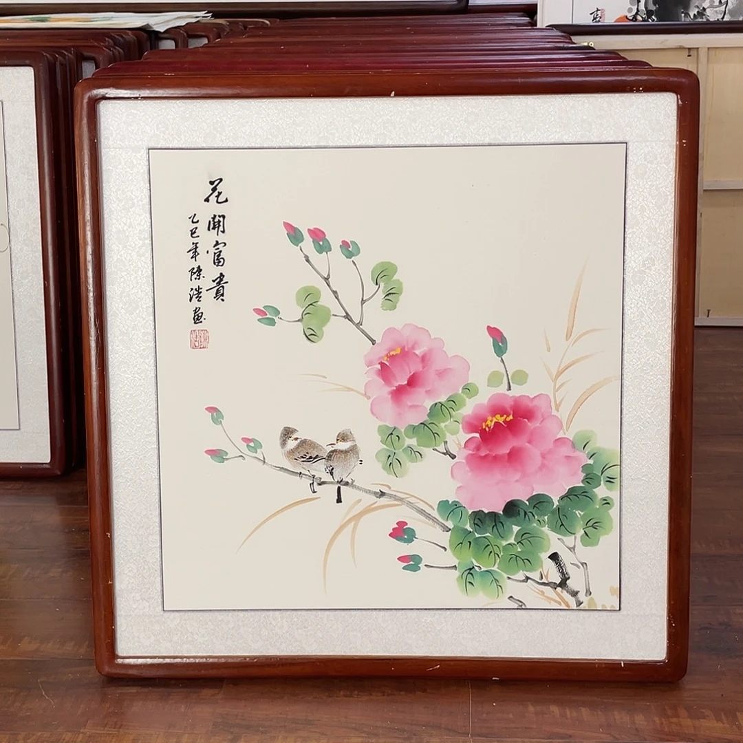 国画带框尺寸63*63厘米