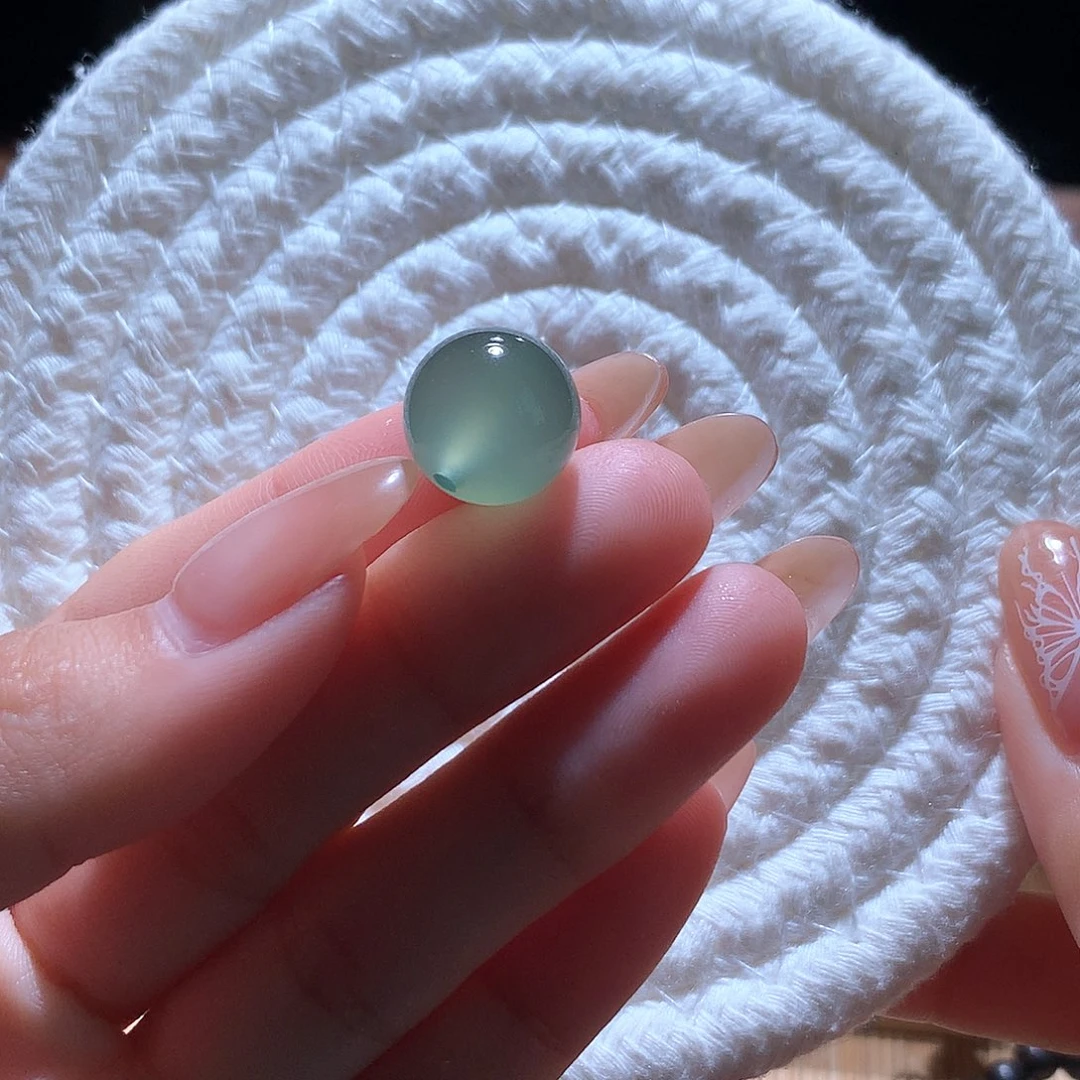 翡翠散珠湖水绿珠珠卡13.08