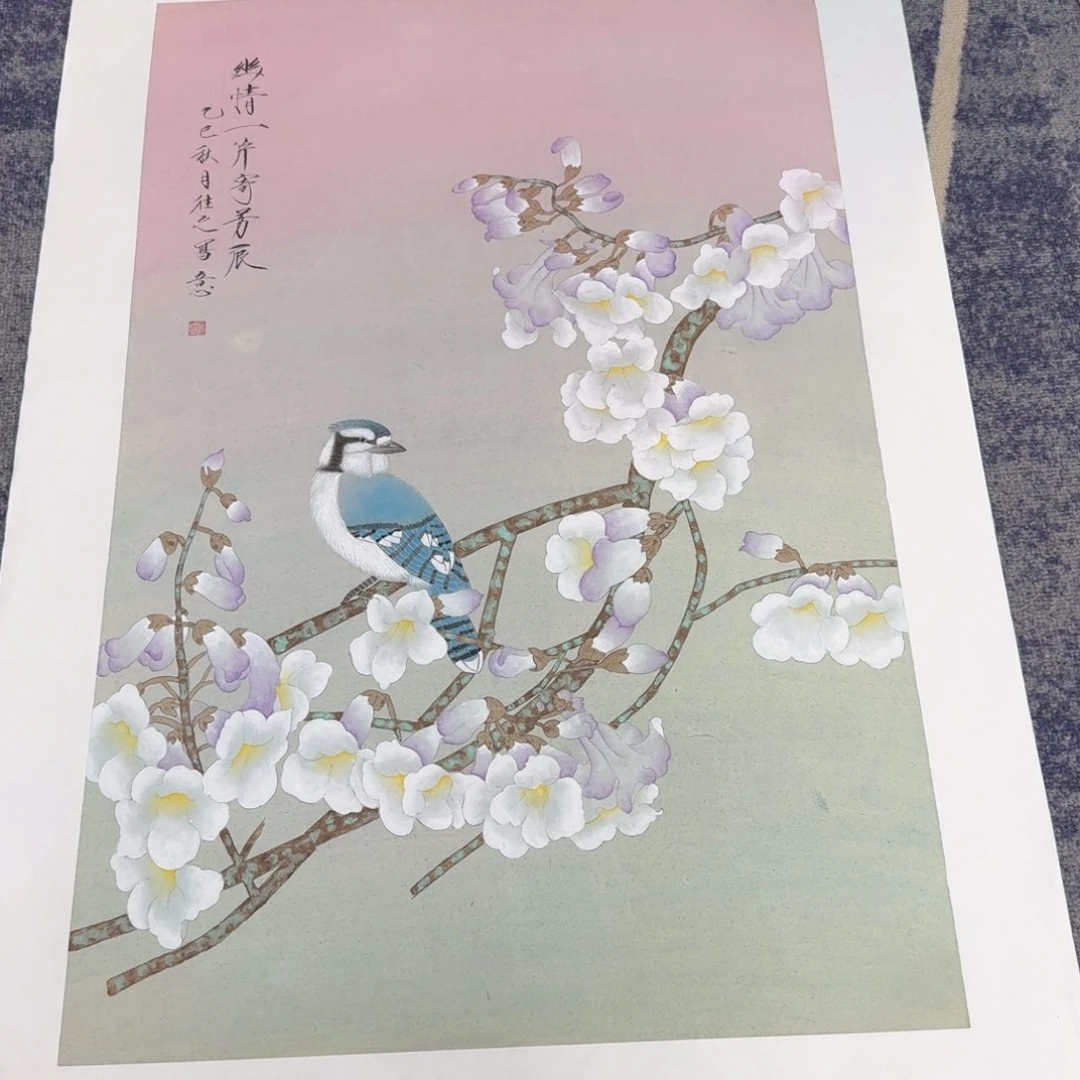 国画国画作品山水花鸟纯手绘