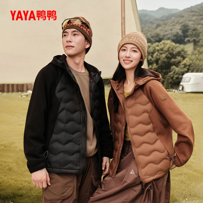 YAYA/鸭鸭轻薄羽绒服男女同款25年秋冬新款户外运动90绒羽绒服