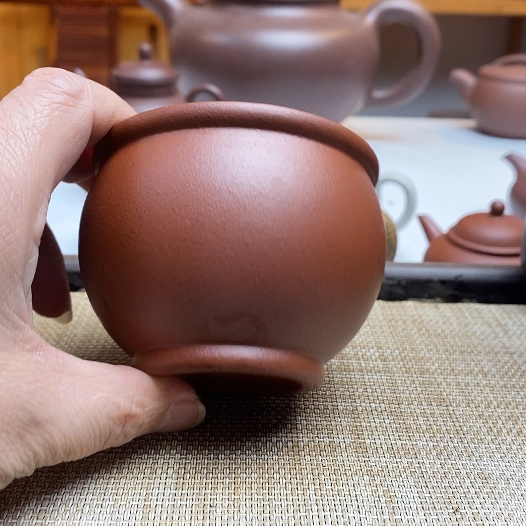 紫砂茶壶200毫升龙血砂主人杯