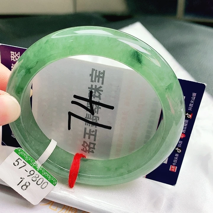 翡翠未镶嵌手镯缅甸天然a货翡翠手镯