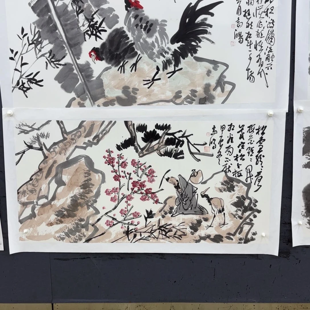 国画未*行高鸿四尺李欣主播