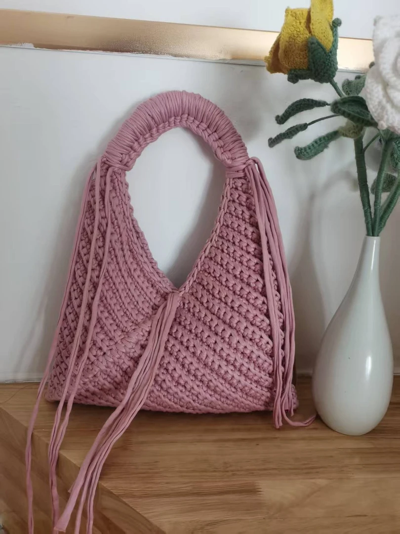 手腕手提包布条线材料包钩包包坐垫手工钩织拖鞋diy收纳编织材料