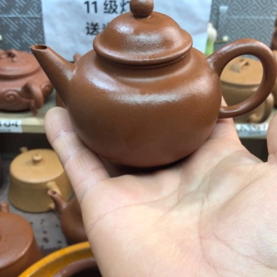 紫砂茶壶朱泥水平150豪升左右