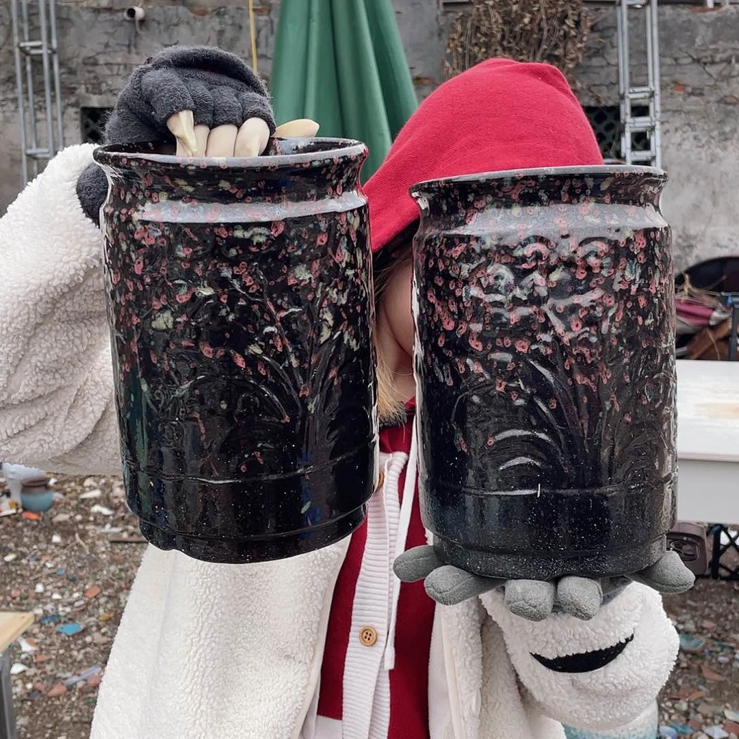 红陶王嫂花盆0212-352