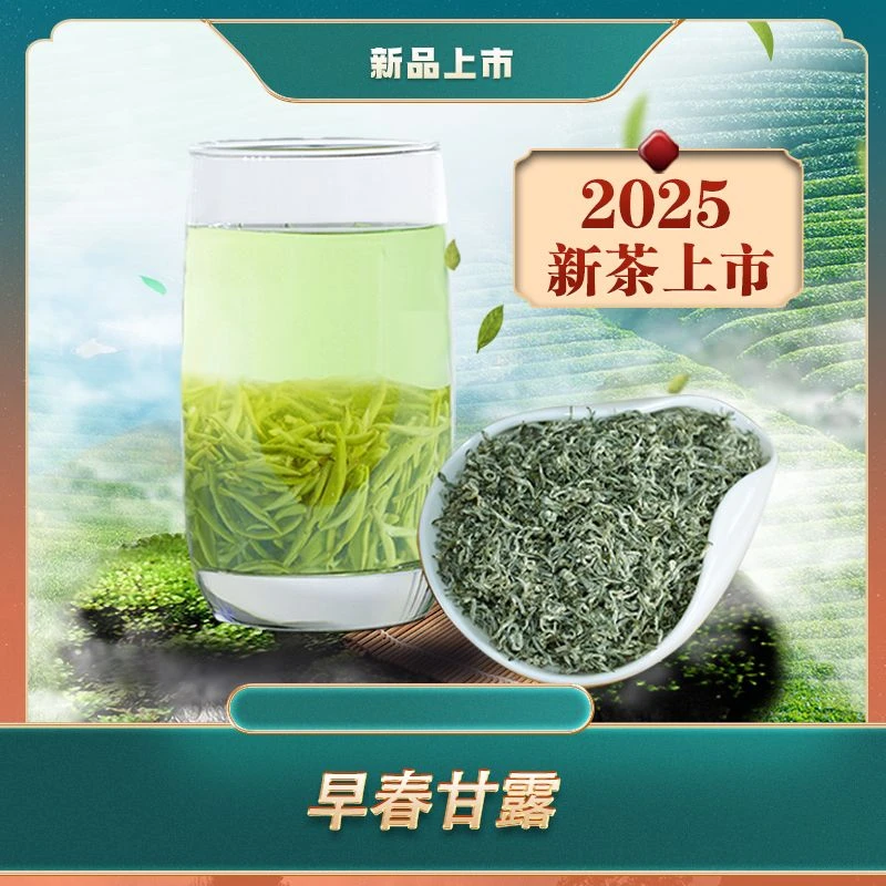 2025新茶蒙顶甘露 蒙顶山明前碧螺春、毛峰类特级绿茶