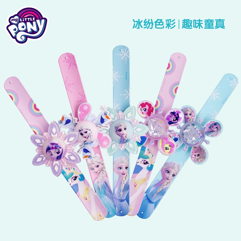 正版玩具陀螺手环旋转发光手圈冰雪奇缘艾莎公主女孩卡通饰品手环
